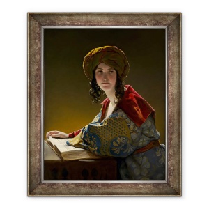 Tablou înrămat Friedrich von Amerling - Tânără femeie din Est 70x85 cm