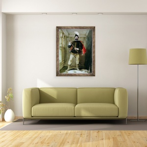 Tablou inramat - George Cattermole - Hamilton din Bothwellhaugh e pe cale sa-l impuste pe Regentul Murray, la Linlithgow, pe 23 ianuarie, 60 x 80 cm - Img 2