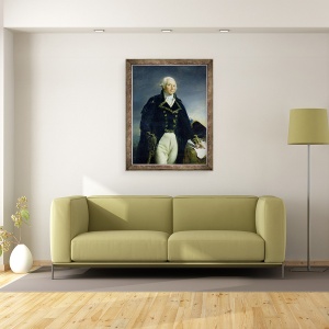 Tablou inramat - Georges Rouget - Portretul lui Francois-Christophe Kellermann 1735-1820 c.1835, 60 x 80 cm - Img 2
