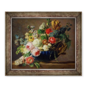 Tablou inramat - Gerard van Spaendonck - Vaza de flori, 50 x 60 cm