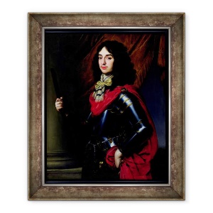 Tablou inramat - Gerrit van Honthorst - Portretul Printului Eduard al Palatinatului 1625-63 in Armour, 50 x 60 cm