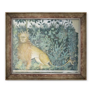 Tablou inramat - Giacomo Jaquerio - Fantana Vietii, detaliu al unui leu, 50 x 60 cm