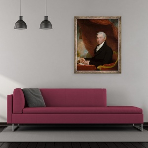 Tablou inramat - Gilbert Stuart - James Monroe, 70 x 85 cm - Img 2