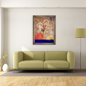 Tablou inramat - Giotto di Bondone - Apostolii de pe Muntele Maslinilor, 70 x 90 cm - Img 2