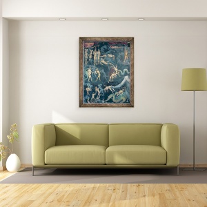 Tablou inramat - Giotto di Bondone - Judecata de Apoi, 60 x 80 cm - Img 2