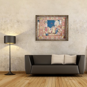 Tablou inramat - Giotto di Bondone - Masacrul Inocentilor, 70 x 90 cm - Img 2