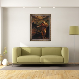 Tablou inramat - Giovanni Antonio Guardi - Sfantul Magnus, 60 x 80 cm - Img 2