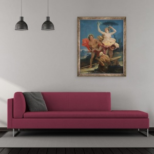 Tablou inramat - Giovanni Battista Tiepolo - Apollo si Daphne, 50 x 60 cm - Img 2