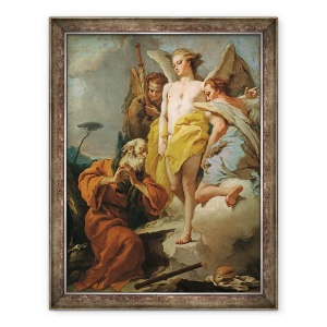 Tablou inramat - Giovanni Battista Tiepolo - Avraam si cei trei ingeri, 60 x 80 cm