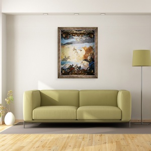 Tablou inramat - Giovanni Battista Tiepolo - Detaliu de la cursul Soarelui, 60 x 80 cm - Img 2