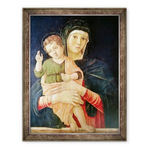 Tablou inramat - Giovanni Bellini - Fericirea Fecioarei si, 70 x 90 cm