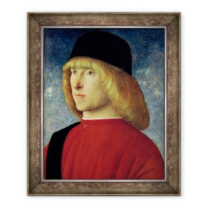 Tablou inramat - Giovanni Bellini - Portretul unui tanar senator, 50 x 60 cm