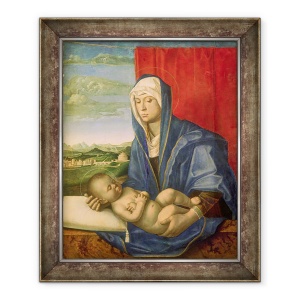 Tablou inramat - Giovanni Bellini - Virgin si Copil, 50 x 60 cm