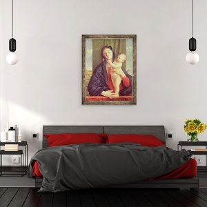 Tablou inramat - Giovanni Bellini - Virgin si Copil, 70 x 90 cm - Img 3