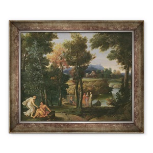 Tablou inramat - Giovanni Francesco Grimaldi - peisaj, 50 x 60 cm