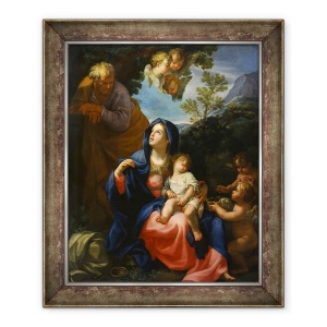 Tablou inramat - Giovanni Odazzi - Restul in zbor spre Egipt, 50 x 60 cm