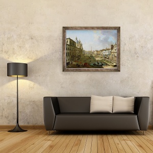 Tablou inramat - Giovanni Paolo Pannini - Piazza Navona din Roma, 60 x 80 cm - Img 2