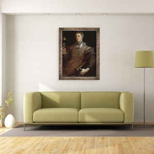 Tablou inramat - Girolamo Mazzola Bedoli - Sfanta Clare, 70 x 90 cm - Img 2
