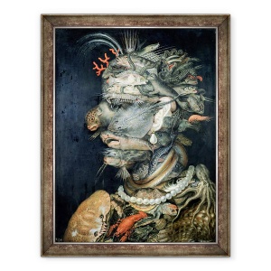 Tablou inramat - Giuseppe Arcimboldo - Apa, 60 x 80 cm