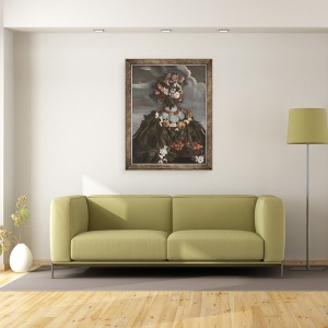Tablou inramat - Giuseppe Arcimboldo - Primavara II, 60 x 80 cm - Img 2