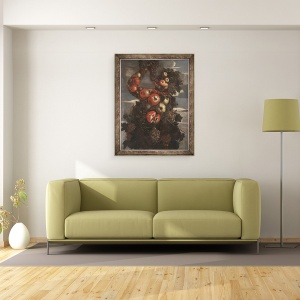 Tablou inramat - Giuseppe Arcimboldo - vara, 70 x 90 cm - Img 2