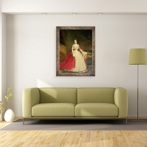 Tablou inramat - Giuseppe Sogni - imparateasa Elisabeta 1837-98 de Bavaria, 60 x 80 cm - Img 2