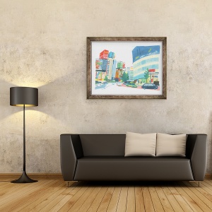 Tablou inramat - Grace Helmer - Shinjuku 2, 70 x 90 cm - Img 2