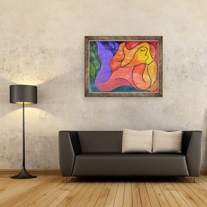 Tablou inramat - Guilherme Pontes - Recumbent, 60 x 80 cm - Img 2