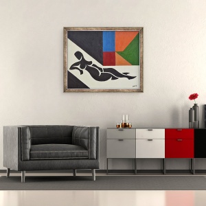 Tablou inramat - Guilherme Pontes - Venus din Titian, 50 x 60 cm - Img 2