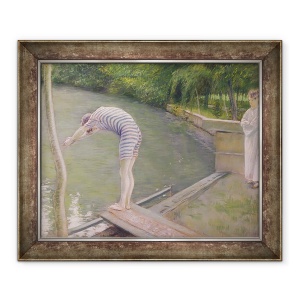Tablou inramat - Gustave Caillebotte - Scafandrul sau Scafandrul, 50 x 60 cm
