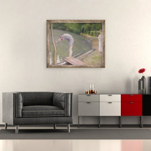 Tablou inramat - Gustave Caillebotte - Scafandrul sau Scafandrul, 50 x 60 cm - Img 2
