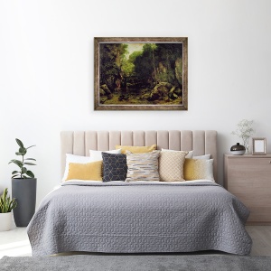 Tablou inramat - Gustave Courbet - Le bine-noir, 60 x 80 cm - Img 3