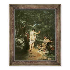 Tablou inramat - Gustave Courbet - Les Baigneuses, 50 x 60 cm