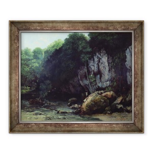 Tablou inramat - Gustave Courbet - Paraul din Pestera Neagra, 50 x 60 cm