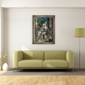 Tablou inramat - Gustave Moreau - Ioana dArc, 60 x 80 cm - Img 2