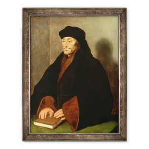 Tablou inramat - Hans Holbein the Younger - Erasmus din Rotterdam I, 70 x 90 cm