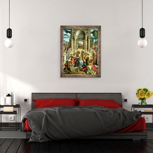 Tablou inramat - Hans Holbein the Younger - Fantana Vietii, 70 x 90 cm - Img 3