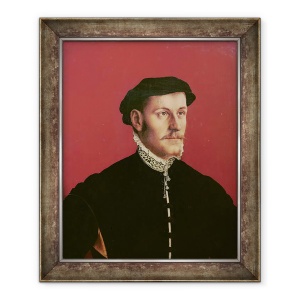 Tablou inramat - Hans Holbein the Younger - Portret De Barbat, 50 x 60 cm