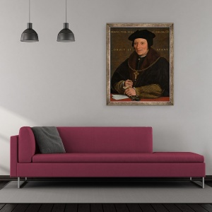 Tablou inramat - Hans Holbein the Younger - Sir Brian Tuke, 50 x 60 cm - Img 2