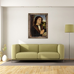 Tablou inramat - Hans Memling - Portretul lui Benedetto Portinari 1466-1551 1487, 70 x 90 cm - Img 2