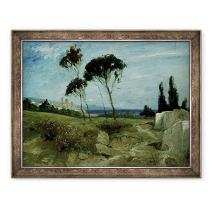 Tablou inramat - Hans Speckter - Peisaj la Nettuno, 60 x 80 cm