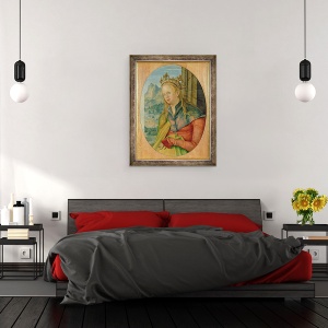 Tablou inramat - Hans Suess Kulmbach - Sfanta Ecaterina din Alexandria, 70 x 90 cm - Img 3