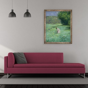 Tablou inramat - Hans Thoma - Lunca Woodland, 50 x 60 cm - Img 2
