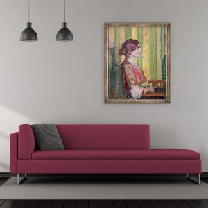 Tablou inramat - Harold Gilman - Dna Robert Bevan, 70 x 85 cm - Img 2
