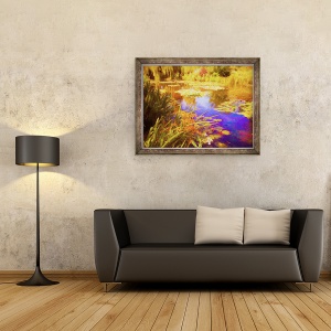 Tablou inramat - Helen White - Giverny Waterlilies, 2019, 60 x 80 cm - Img 2
