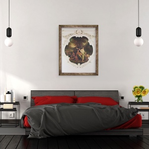 Tablou inramat - Henri Antoine de Favanne - Rinaldo si Armida, 70 x 90 cm - Img 3