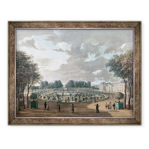 Tablou inramat - Henri Courvoisier-Voisin - Gradinile Luxemburg, 70 x 90 cm