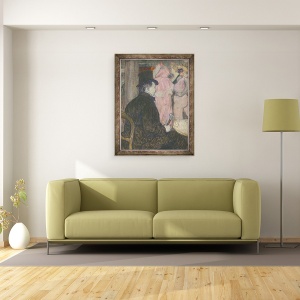 Tablou inramat - Henri de Toulouse-Lautrec - Maxime Dethomas, 70 x 90 cm - Img 2