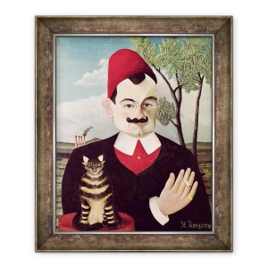 Tablou inramat - Henri J.F. Rousseau - Portretul lui Pierre Loti 1850-1923 c.1891, 50 x 60 cm
