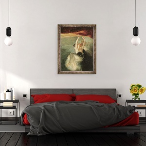 Tablou inramat - Henry Fuseli - Titania gaseste inelul magic pe tarm, 70 x 90 cm - Img 3
